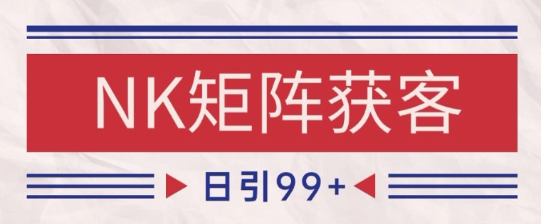 小红书某音NK赛道引流获客 自热矩阵日引200+【揭秘】-鸿洪资源网