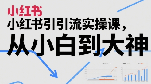 小红书引流实操课，从小白到大神-鸿洪资源网