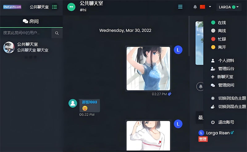 最新公共聊天室系统源码 ChatNet V1.11-V1.9 完整汉化版源码 私人聊天程序-鸿洪资源网
