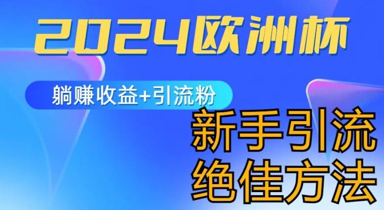 2024欧洲杯风口的玩法及实现收益躺赚+引流粉丝的方法，新手小白绝佳项目【揭秘】-鸿洪资源网