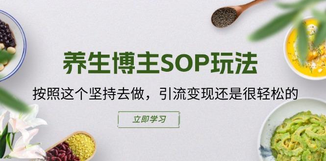 养生博主SOP玩法，按照这个坚持去做，引流变现还是很轻松的-鸿洪资源网