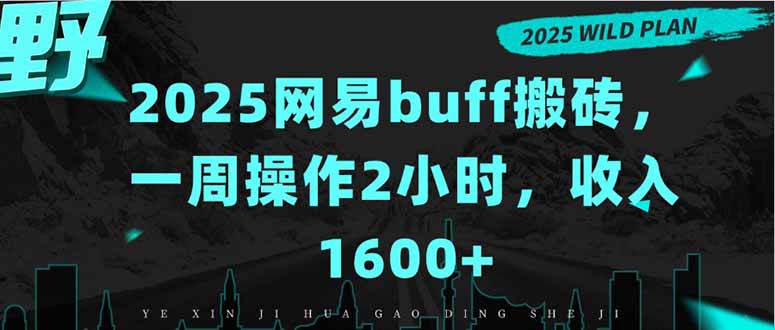 2025网易buff搬砖，一周操作2小时，收入1600+-鸿洪资源网