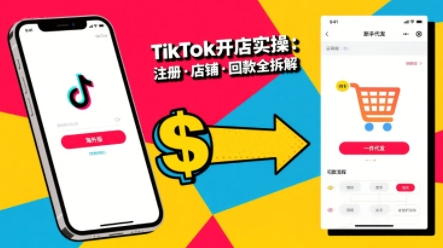 TikTok从开店到投流的进阶课，从基础实操到高阶技巧一网打尽-鸿洪资源网