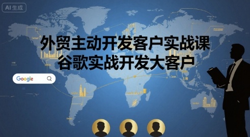 外贸主动开发客户实战课，谷歌实战开发大客户-鸿洪资源网