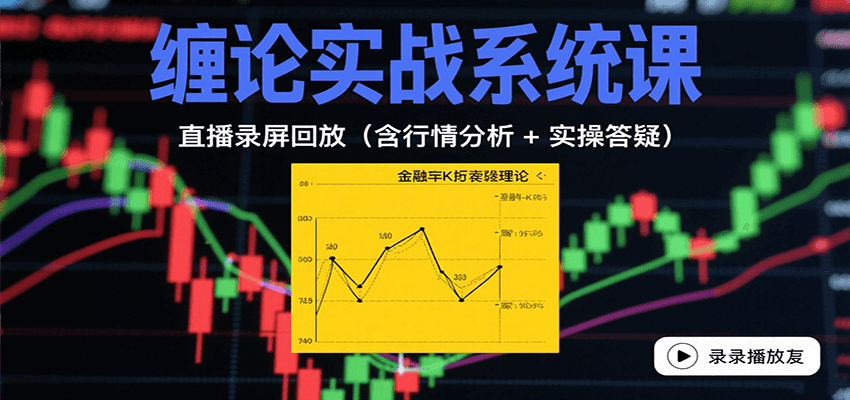 缠论实战系统课：直播录屏回放(含行情分析 + 实操答疑(更新8月)-鸿洪资源网