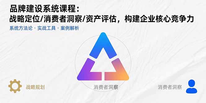 品牌建设系统课程：战略定位/消费者洞察/资产评估，构建企业核心竞争力-鸿洪资源网