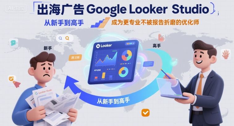 出海广告Google Looker Studio从新手到高手，成为更专业不被报告折磨的优化师-鸿洪资源网