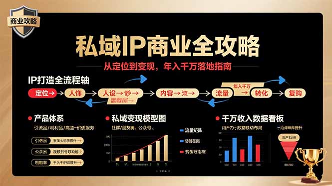 私域IP商业全攻略，从定位到变现，年入千万落地指南-鸿洪资源网