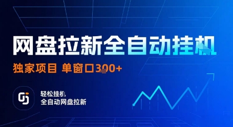 网盘拉新全自动挂G，独家项目，全自动运行完成拉新做任务，单窗口3张+【揭秘】-瀚洪创业网