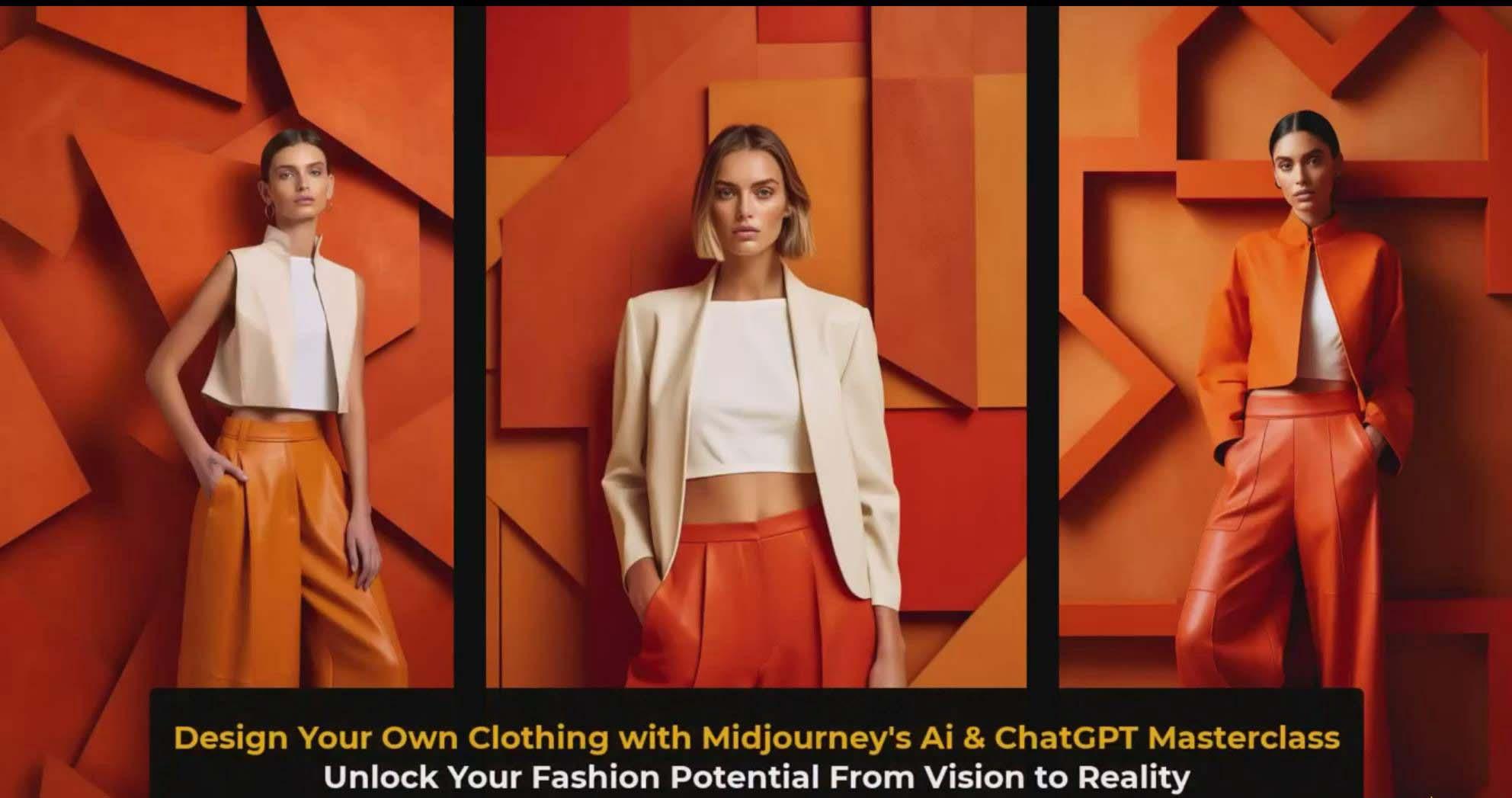 图片[3]-利用 Midjourneys Ai 人工智能设计自己的服装AI大师班-10节课-中英字幕-瀚洪创业网