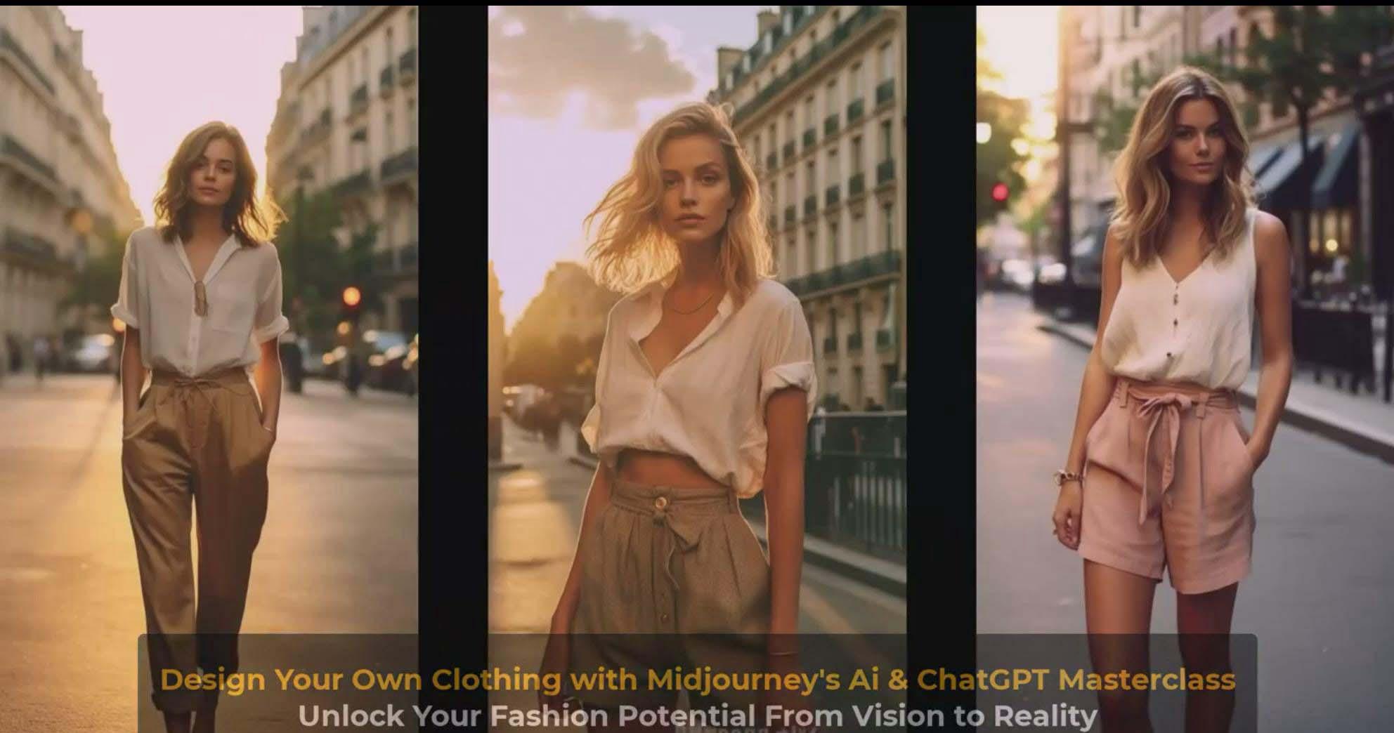 图片[9]-利用 Midjourneys Ai 人工智能设计自己的服装AI大师班-10节课-中英字幕-瀚洪创业网