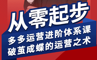 海神·拼多多运营进阶系统课(更新9月)-瀚洪创业网