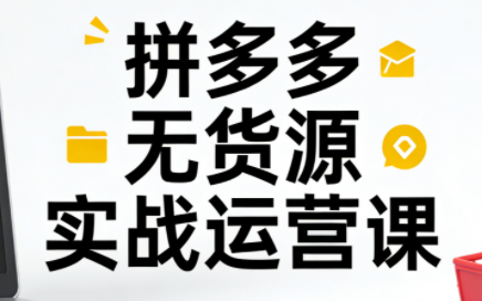 子枫老师·拼多多无货源实战运营课(更新12月)-瀚洪创业网