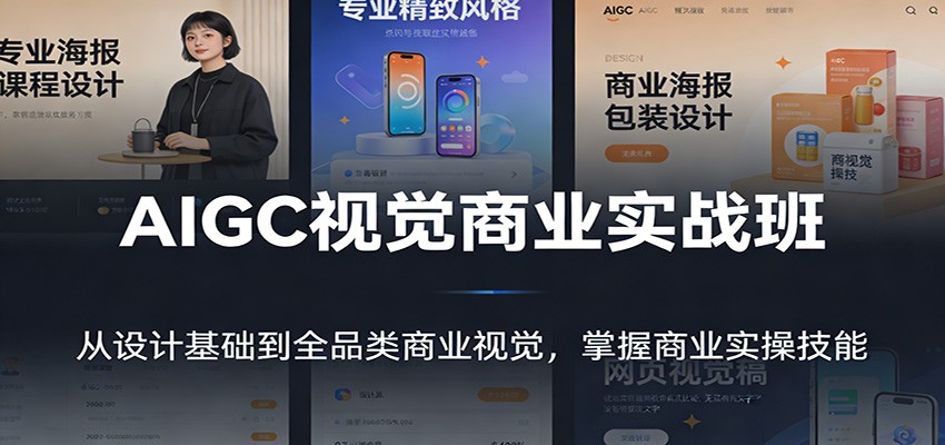 AIGC视觉商业实战班：从设计基础到全品类商业视觉，掌握商业实操技能-瀚洪创业网