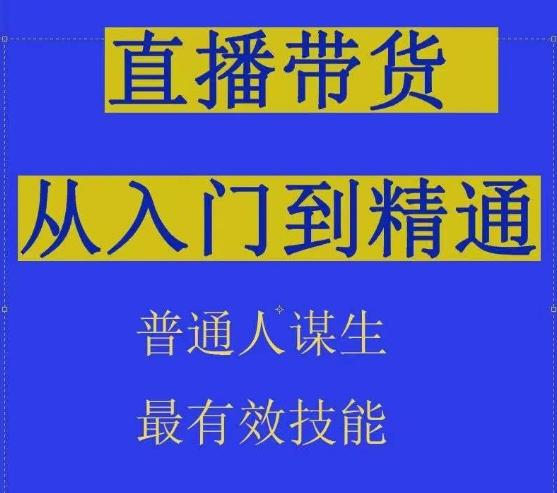 2024抖音直播带货直播间拆解抖运营从入门到精通，普通人谋生最有效技能-瀚洪创业网