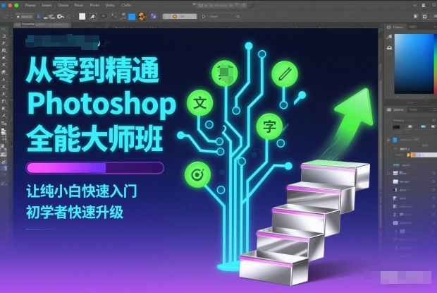 从零到精通Photoshop全能大师班，让纯小白快速入门，初学者快速升级-瀚洪创业网