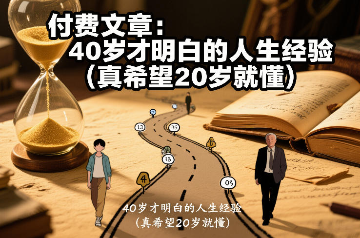 付费文章：40岁才明白的人生经验(真希望20岁就懂)-瀚洪创业网