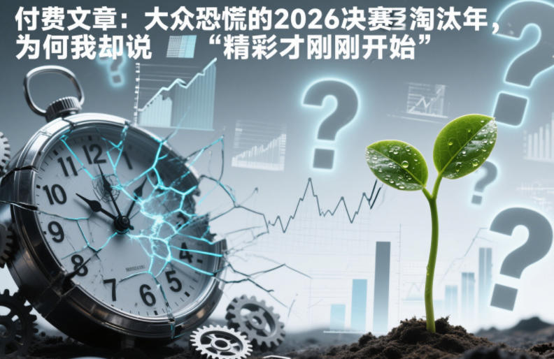 付费文章：大众恐慌的2026决赛淘汰年，为何我却说“精彩才刚刚开始”？-瀚洪创业网