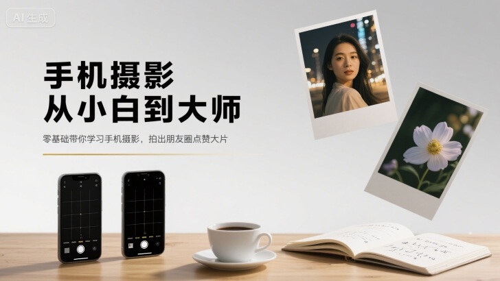 手机摄影从小白到大师，零基础带你学习手机摄影，拍出朋友圈点赞大片-瀚洪创业网