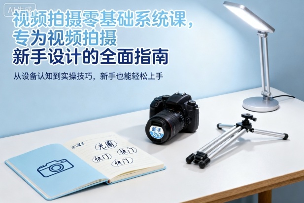 视频拍摄零基础系统课，专为视频拍摄新手设计的全面指南-瀚洪创业网