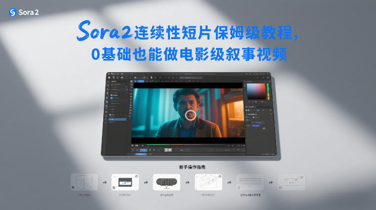 Sora2连续性短片保姆级教程，0基础也能做电影级叙事视频-瀚洪创业网