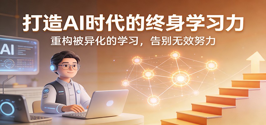 打造AI时代的终身学习力：重构被异化的学习，告别无效努力-瀚洪创业网