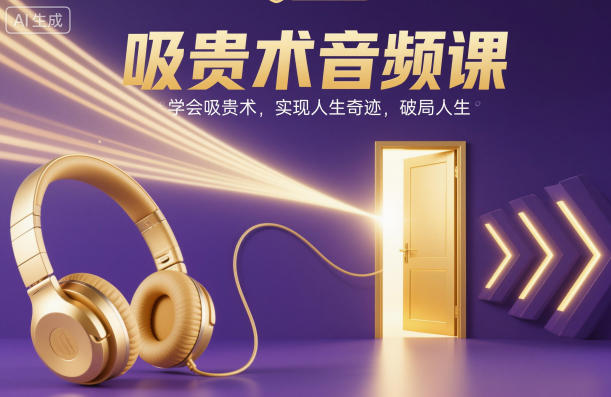 吸贵术音频课，学会吸贵术，实现人生奇迹，破局人生-瀚洪创业网