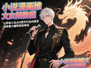 小说漫画推文女频教程，让所有小白从0成为行业内高手，简单暴力兼职轻松挣米-瀚洪创业网