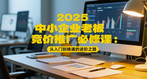 2025中小企业老板竞价推广必修课：从入门到精通的进阶之路-瀚洪创业网
