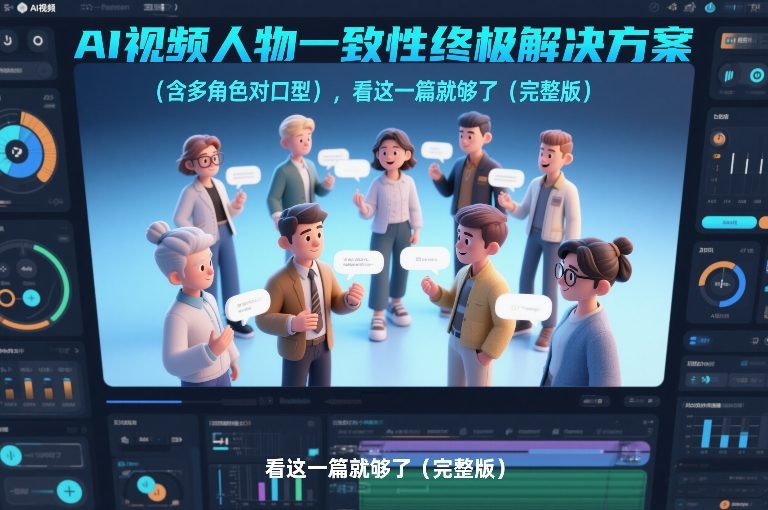 AI视频人物一致性终极解决方案(含多角色对口型)，看这一篇就够了(完整版)-瀚洪创业网