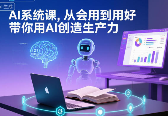 AI系统课，从会用到用好，带你用AI创造生产力-瀚洪创业网