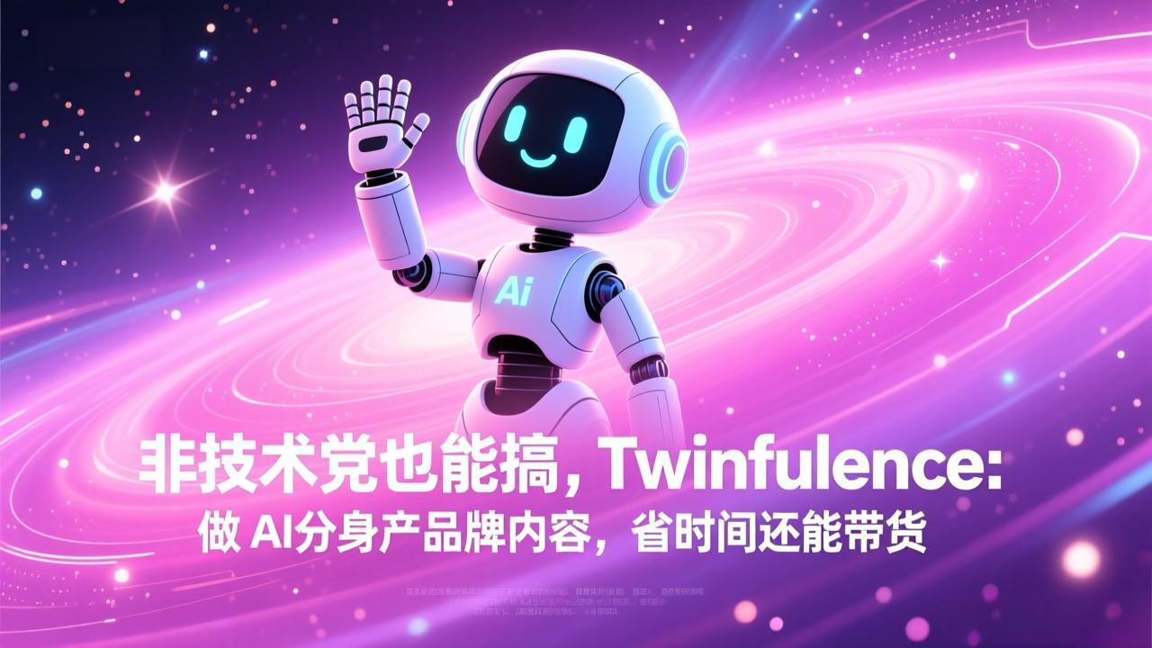 非技术党也能搞!Twinfluence:做 AI 分身产品牌内容,省时间还能带货-瀚洪创业网