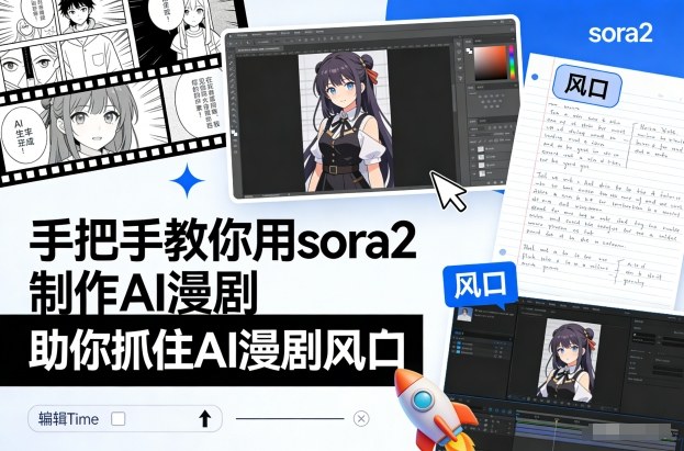手把手教你用sora2制作AI漫剧，助你抓住AI漫剧风口-瀚洪创业网