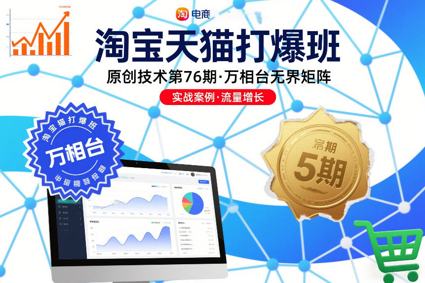 淘宝天猫打爆班原创技术第76期，万相台无界矩阵-瀚洪创业网