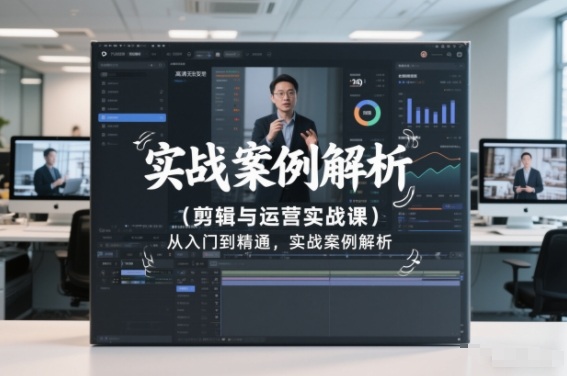 剪辑与运营实战课，从入门到精通，实战案例解析(更新2026)-瀚洪创业网