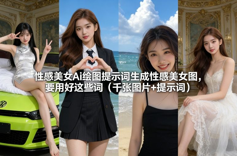 性感美女Ai绘图提示词生成性感美女图，要用好这些词(千张图片+提示词)-瀚洪创业网