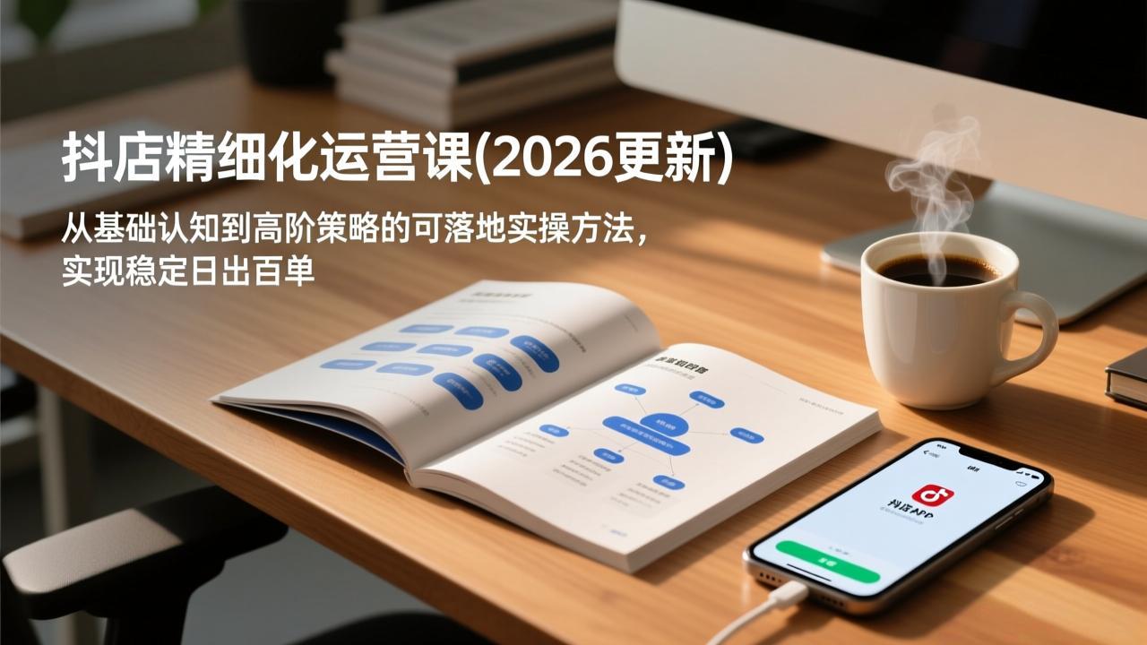 抖店精细化运营课(2026更新-瀚洪创业网