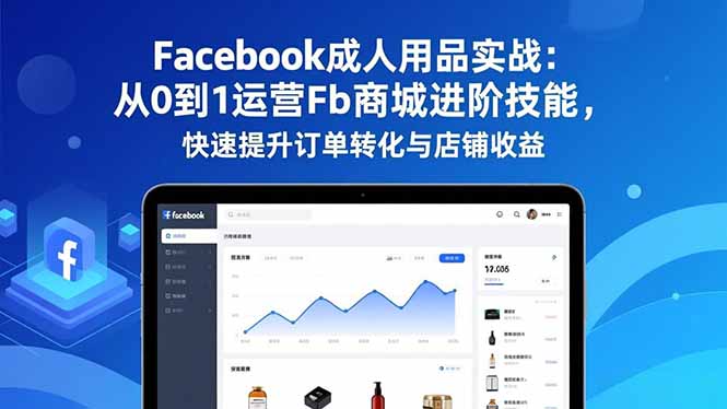Facebook成人用品实战：从0到1运营Fb商城进阶技能，快速提升订单转化与店铺收益-瀚洪创业网