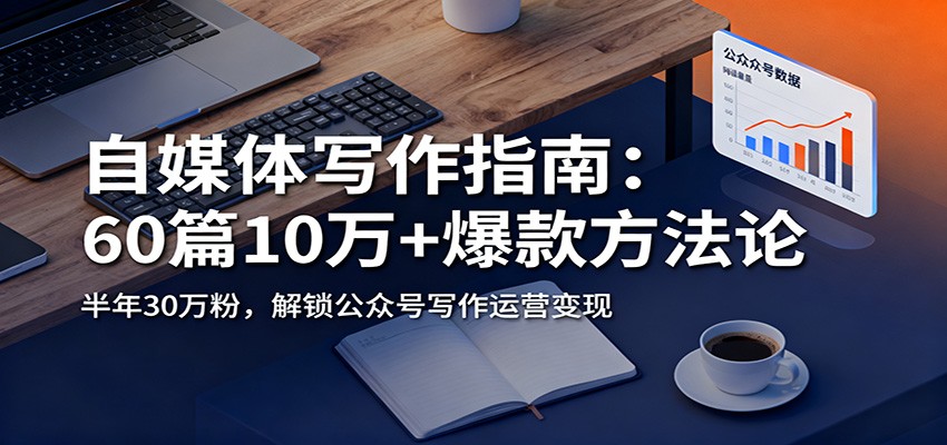 自媒体写作指南：60篇10万+爆款方法论，半年30万粉，解锁公众号写作运营变现-瀚洪创业网