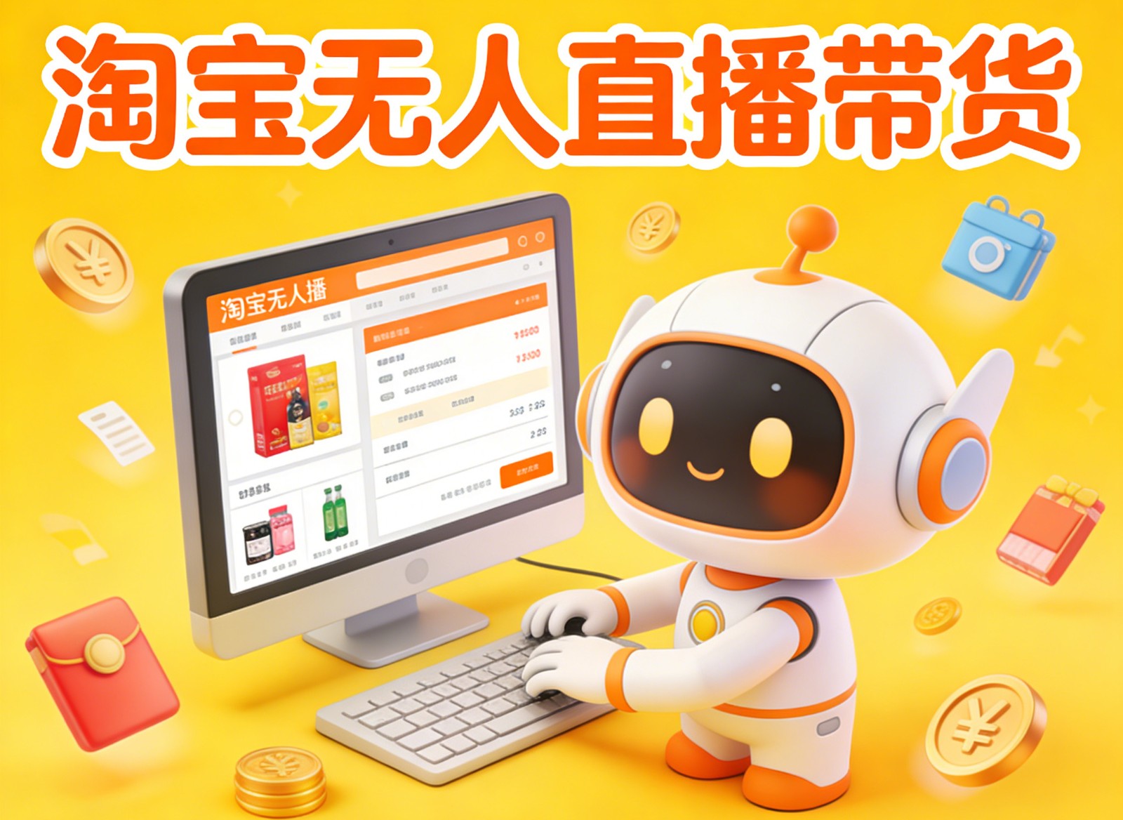 淘宝无人直播带货，24小时自动卖货，月佣金1W+，不违规不封号，不用露脸-瀚洪创业网
