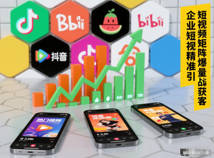 企业短视频精准引流矩阵获客，短视频矩阵爆量战法-瀚洪创业网