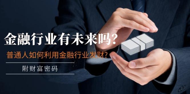 某付费文章：金融行业有未来吗？普通人如何利用金融行业发财?(附财富密码-瀚洪创业网