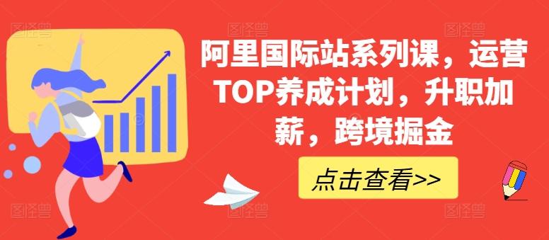 阿里国际站系列课，运营TOP养成计划，升职加薪，跨境掘金-瀚洪创业网