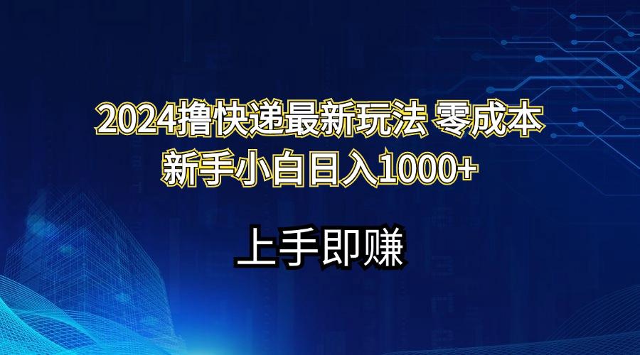 2024撸快递最新玩法零成本新手小白日入1000+-瀚洪创业网