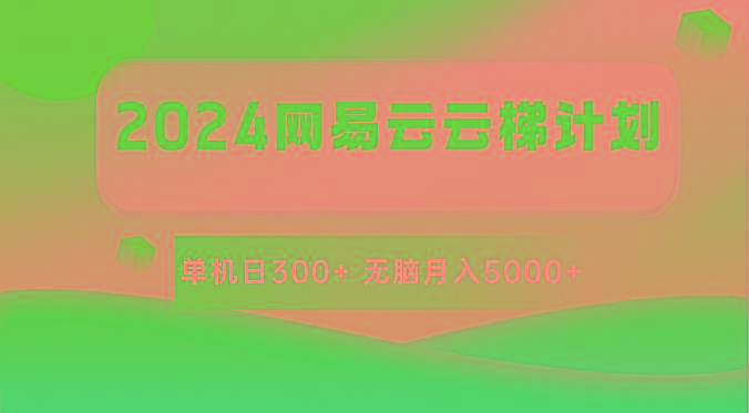 2024网易云云梯计划 单机日300+ 无脑月入5000+-瀚洪创业网