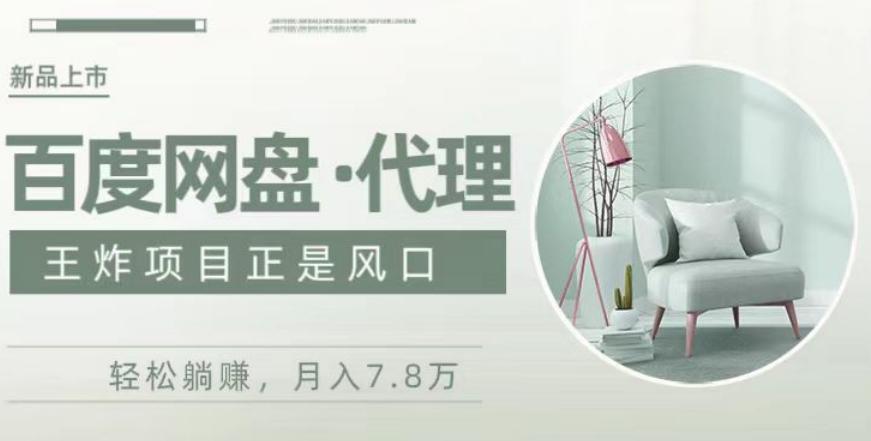 度盘代理，月入7w保姆级全方位教程-瀚洪创业网