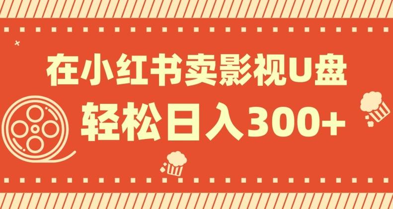 在小红书上卖影视U盘，轻松日入300+，操作简单，小白可轻松上手-瀚洪创业网