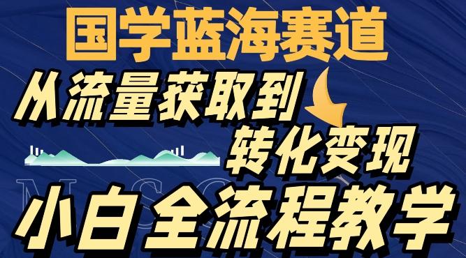 国学蓝海赛道，从流量获取，到转化变现，全流程教学-瀚洪创业网