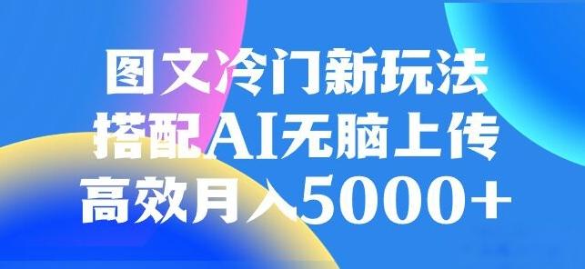 图文冷门项目，无脑复制粘贴，日入500+-瀚洪创业网