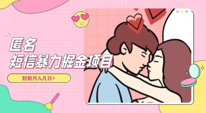 全网首发，揭秘超冷门匿名短信项目，通过信息差日入几百+【揭秘】-瀚洪创业网